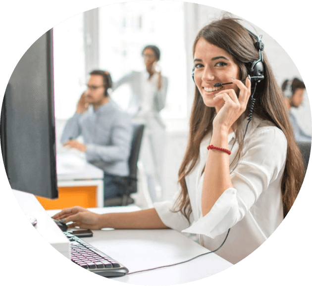photo of woman in customer service